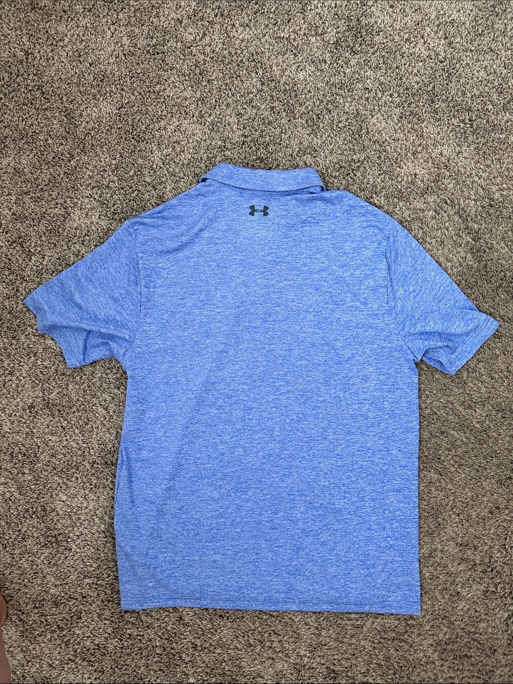 NWT Under Armour Men’s Heather Light Blue Performance Polo - Picture 4 of 4